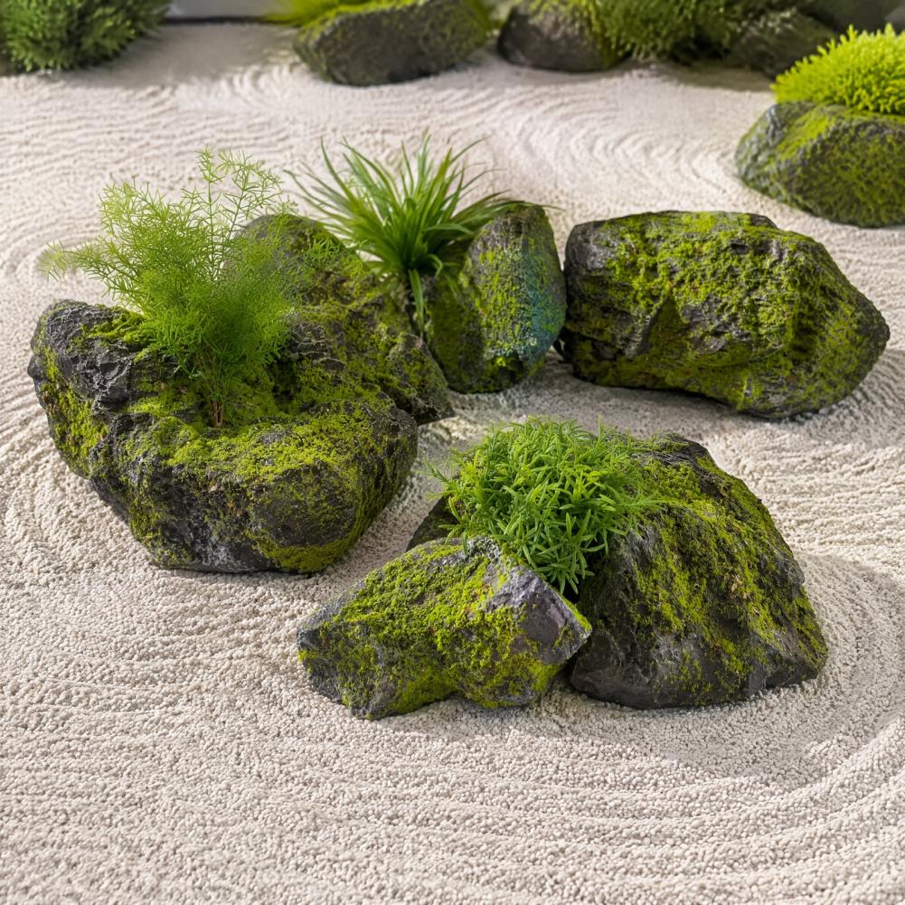 Rocas de Musgo Artificial para - Bonsai Garden Backyard reseña y precio