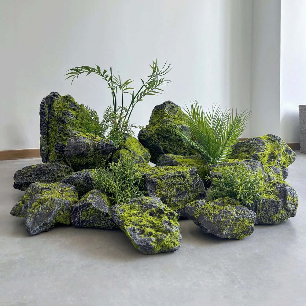 Rocas de Musgo Artificial para - Bonsai Garden Backyard reseña y precio