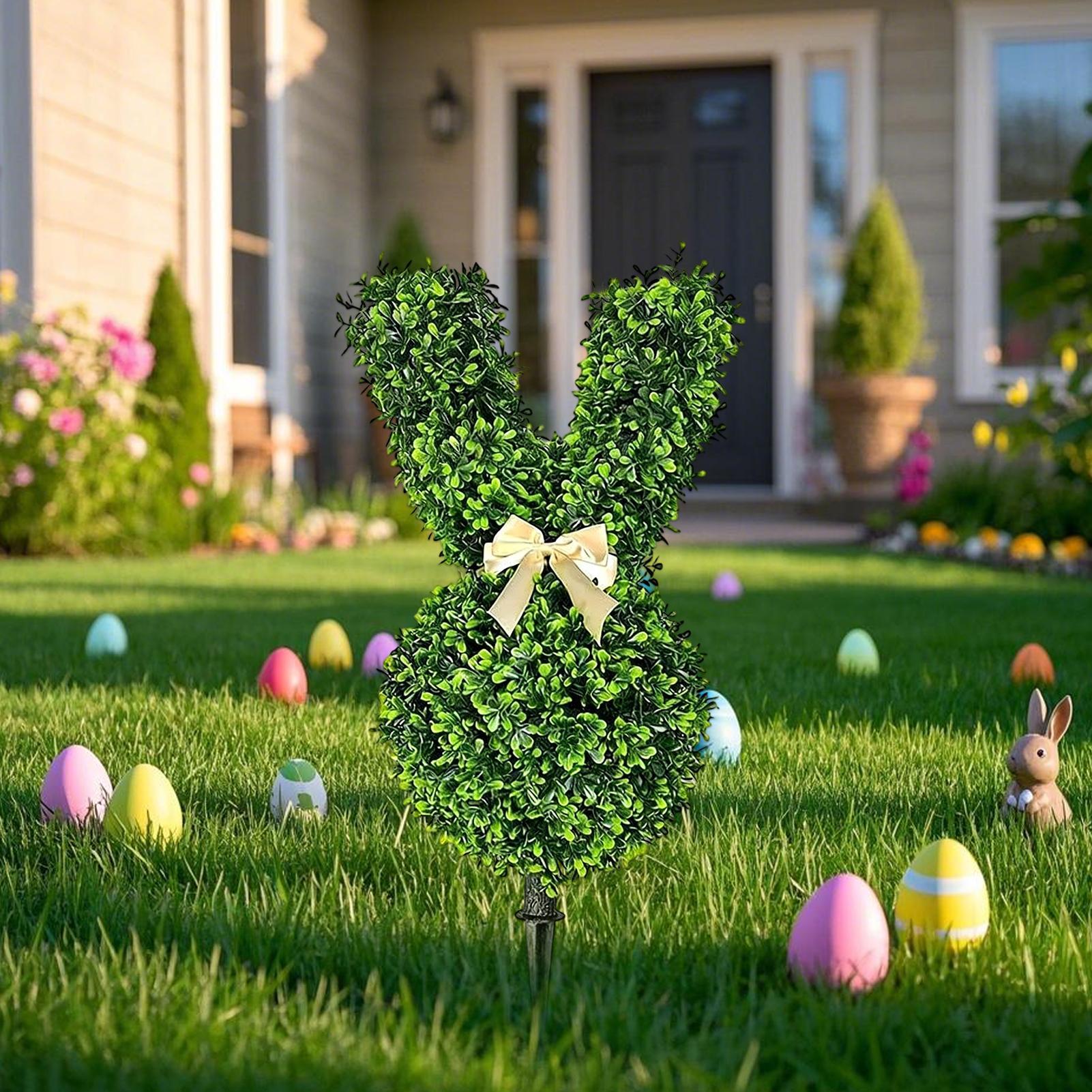 Conejo de Pascua Artificial pa - Bonsai Garden Backyard reseña y precio