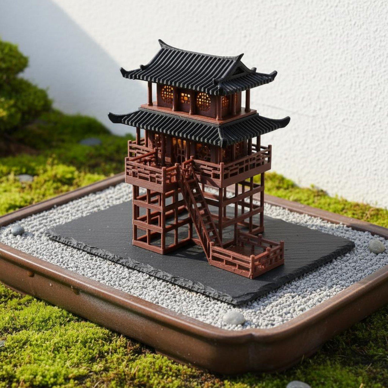 Miniatura de Pagoda de Plástic - Us Bonsai Garden reseña y precio