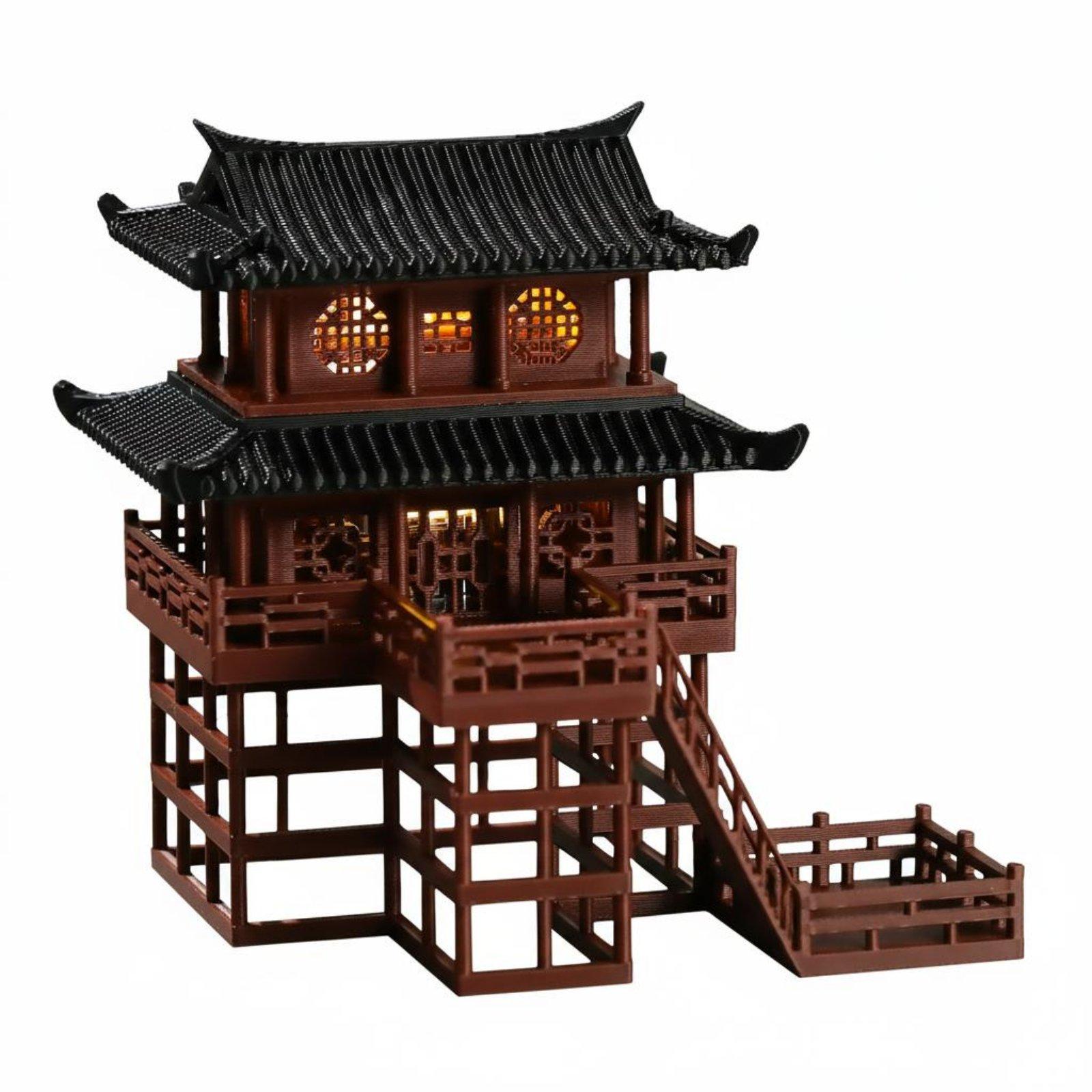 Miniatura de Pagoda de Plástic - Us Bonsai Garden reseña y precio